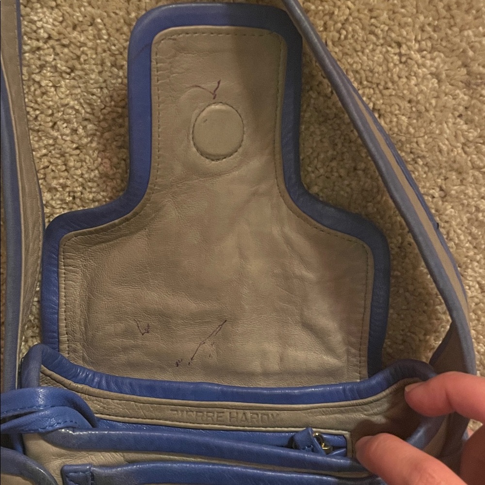 Pierre Hardy Blue and Gray Shoulder Bag - Picture 5 of 7